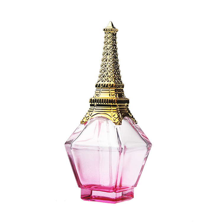 Luxury 100ml empty eiffel tower fragance perfume glass bottles with mist sprayer