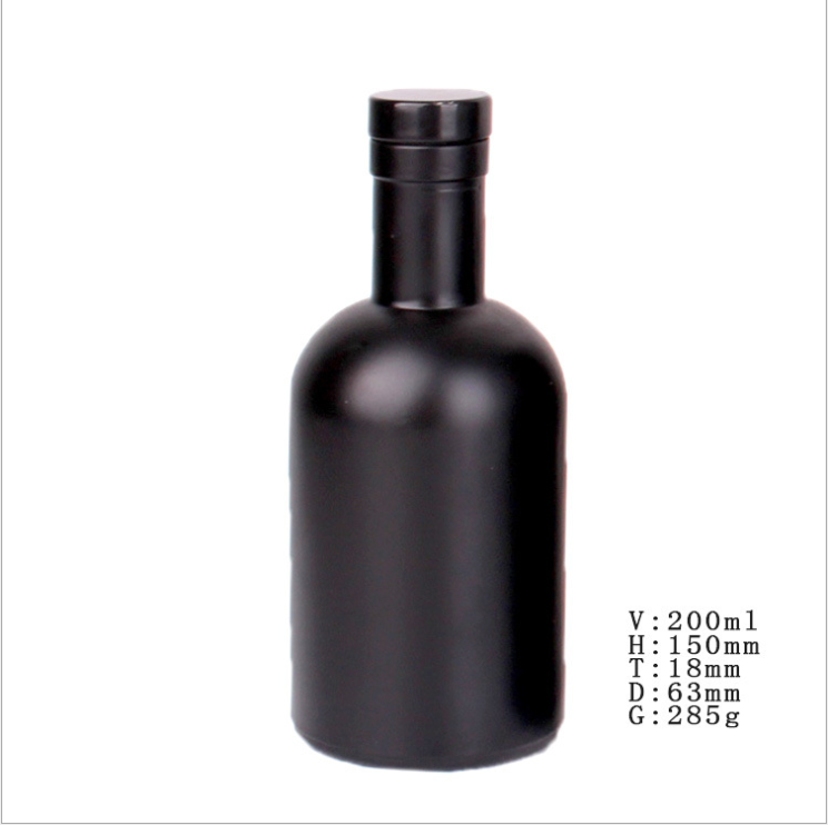 Super flint extra white gin vodka whiskey empty matte black 75cl 750ml 500ml liquor glass bottle