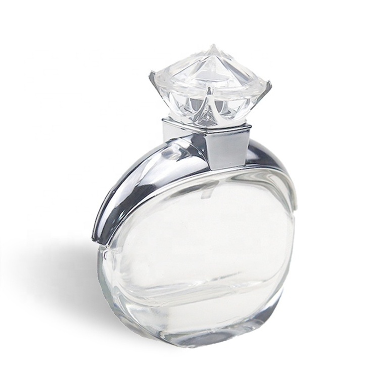 Clear Round Perfume Bottle 30ml Diamond Ring Shape Spray Perfume Bottles