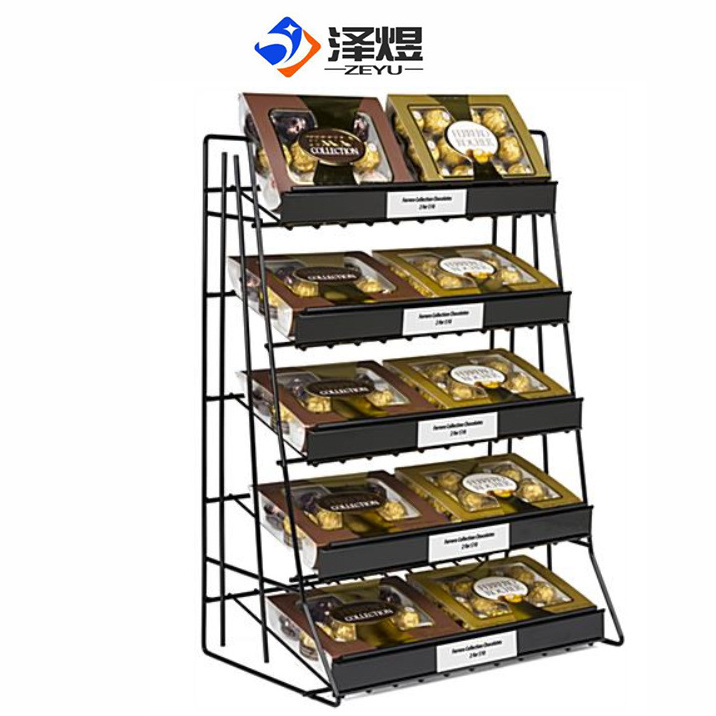 5-Tiered Wire Rack Display, Tabletop, 14