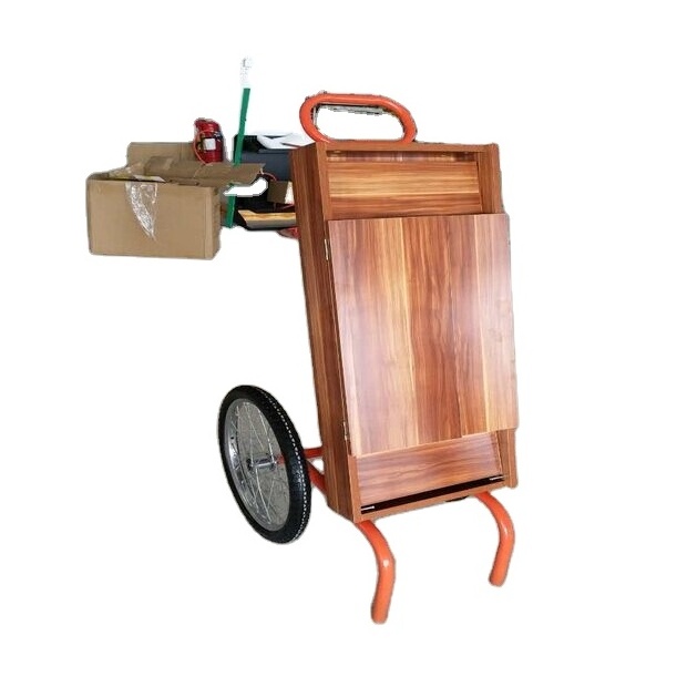 Funky Knock-down Hardware Wooden Candy Cart For Shop