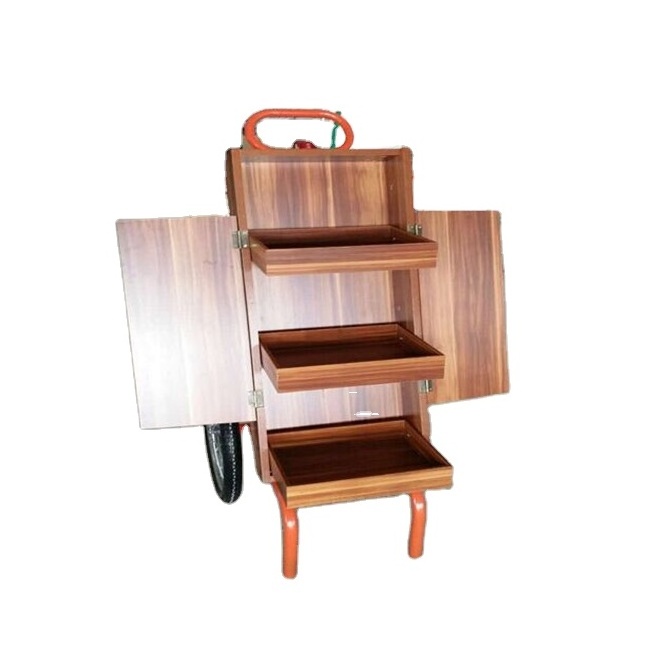 Funky Knock-down Hardware Wooden Candy Cart For Shop