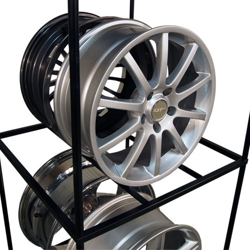 Heavy Duty 4 Layers Wheel Rim Display Stand Tyre Storage Racks