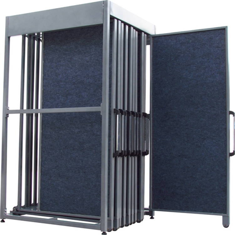 Showroom floor metal ceramics tiles display racks