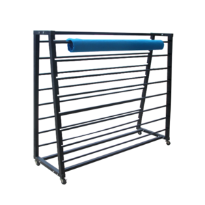 metal floor tube holder for cloth fabric carpet roll display racks