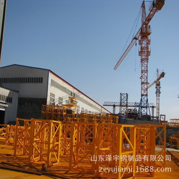 Construction Site Hydraulic Cylinder Tower Crane Flat-top Tower Crane