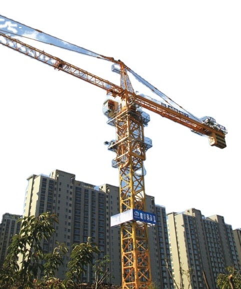 China Brand Flat Top Tower Crane Construction Tower Crane For Sale