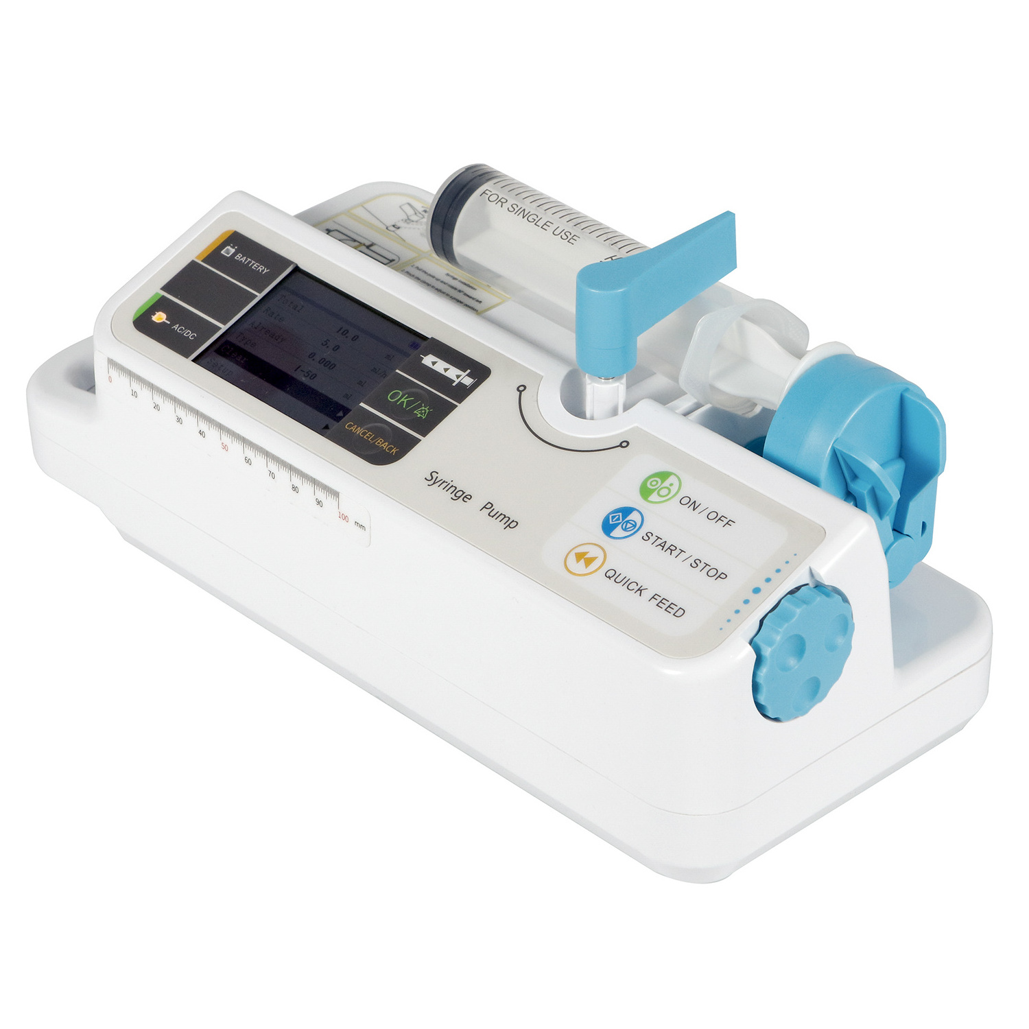 Dual Channel VET Veterinary syringe pump for medical use Infusion Pump rechargeable battery injection pump