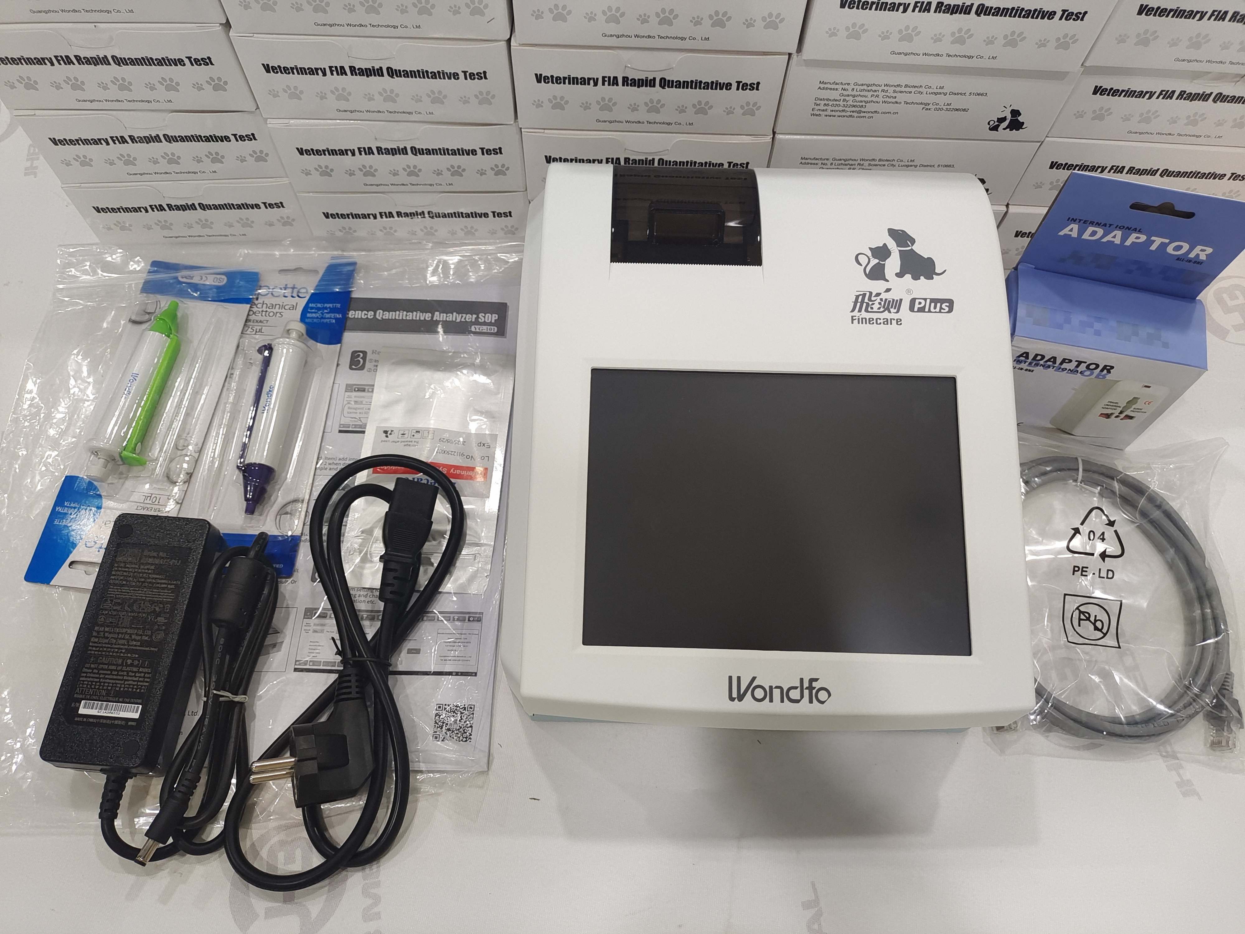 Wondfo Finecarevet Progestrone Machine YG101 Veterinary Fluorescence Immunoassay Analyzer VET progestrone machine YG-101