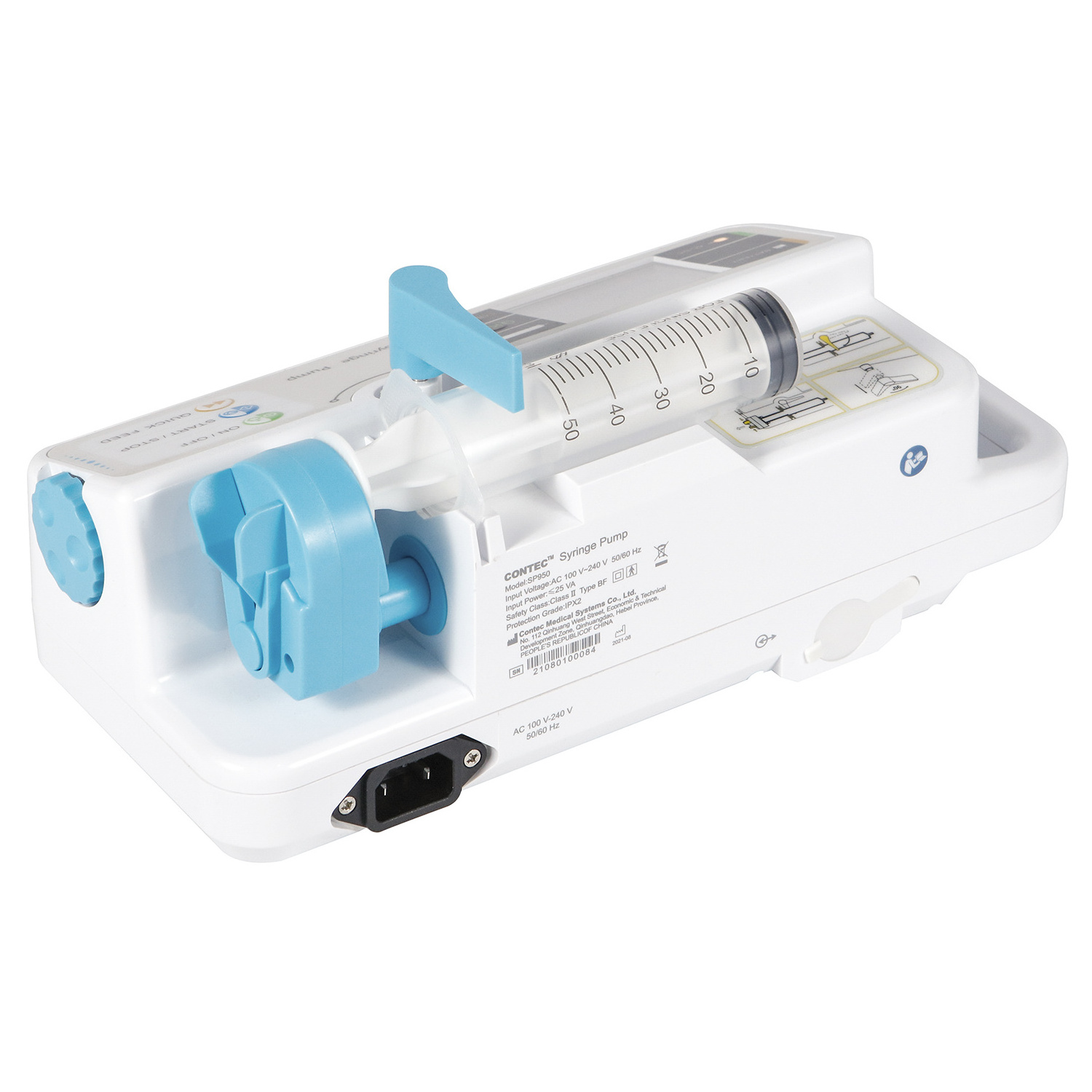 Dual Channel VET Veterinary syringe pump for medical use Infusion Pump rechargeable battery injection pump