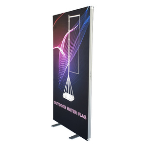 Led lighting EXPO SEG light box double side aluminum frame graphic advertising light box with footbase