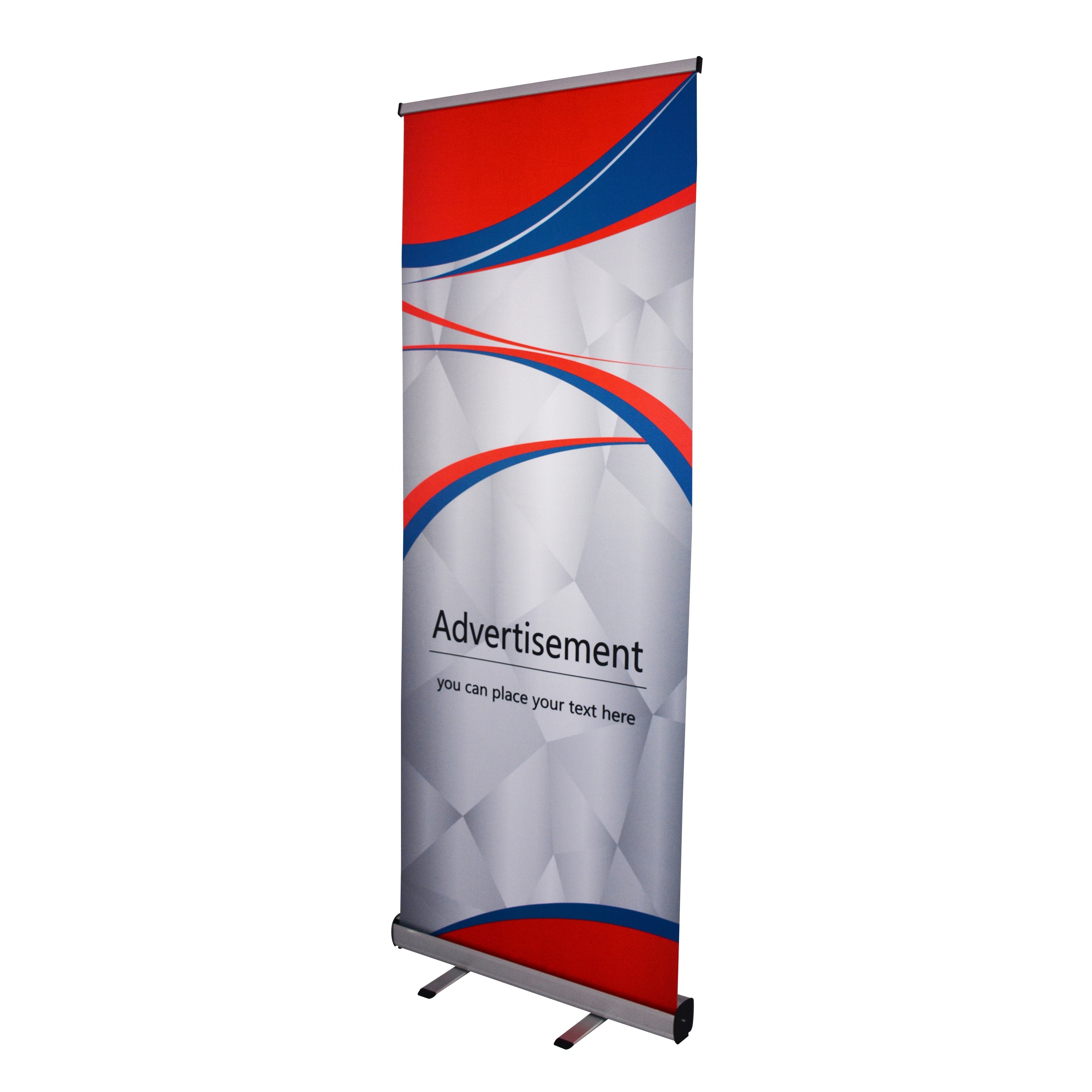 wind resistance wedding vietnam triangle roll up promotional fabric retractable banner stand roll up banner with logo