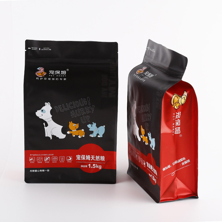 Cat Dog Food bag zipper lock recycle cat treat stand up zip lock pouch food packaging bag with zipper 1kg/2kg/2.5kg Hot sale