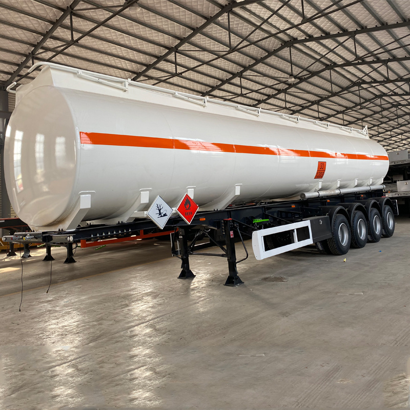 factory price 3 Axles Aluminum tanker 3000L 40000l 45000 liter Fuel Oil diesel Tanker Trailer