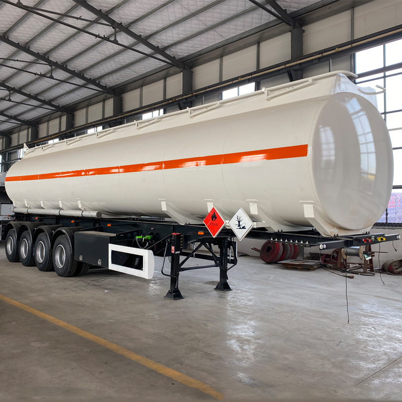 factory price 3 Axles Aluminum tanker 3000L 40000l 45000 liter Fuel Oil diesel Tanker Trailer