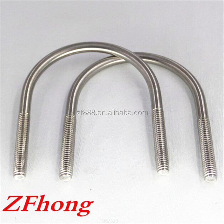 m6 m8 m10 m12 high quality zinc hot dipgalvanized 304 stainless steel u bolt m6