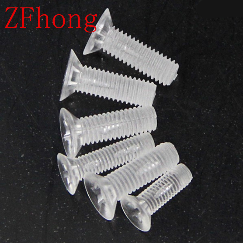 m3 m4 m5 m6 Phillip Cross Transparent Plastic Bolt Screw with Nut