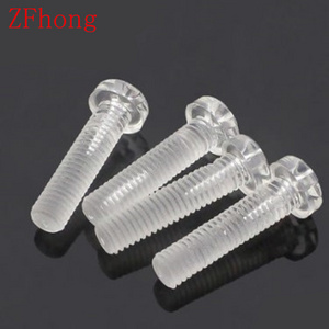 m3 m4 m5 m6 Phillip Cross Transparent Plastic Bolt Screw with Nut