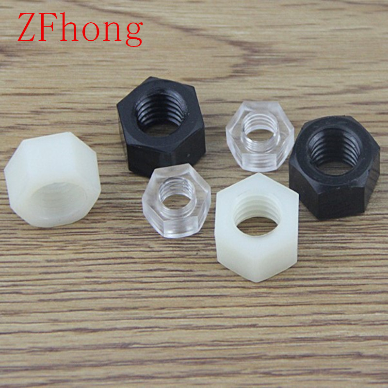 m3 m4 m5 m6 Phillip Cross Transparent Plastic Bolt Screw with Nut