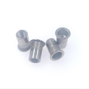 1000pcs M6 Rivet Nut Stainless Steel A2 SUS 304 Blind rivet nut Rivnut Inserts Flat Head Rivet Nut