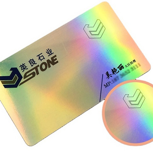 Custom Plastic Business Card Holographic Display Embossed Printing Credit Card Size Pvc Cards