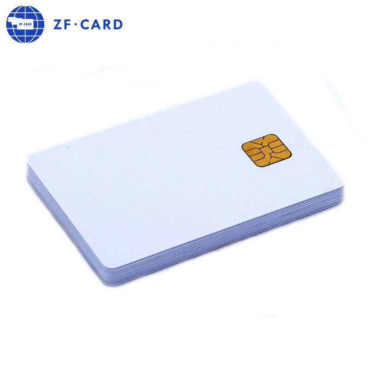 CR80 Standard CMYK Printing SLE4442 Chip Blank Contact Smart Card