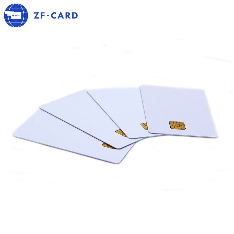 CR80 Standard CMYK Printing SLE4442 Chip Blank Contact Smart Card