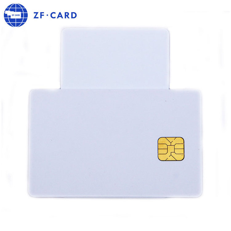 CR80 Standard CMYK Printing SLE4442 Chip Blank Contact Smart Card