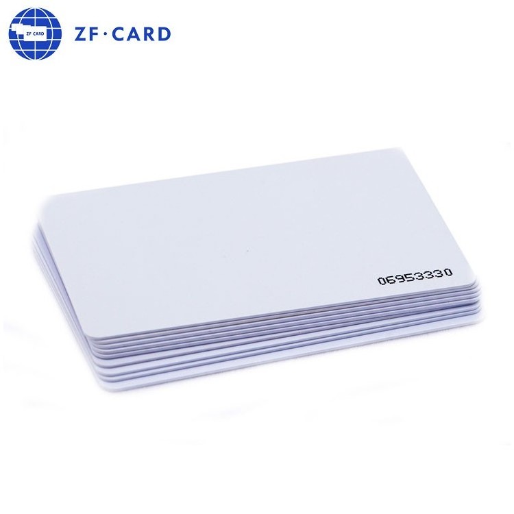 High-end Printable CR80 Size Overlay Laminated Sublimation Plastic White Blank ID Business PVC Card