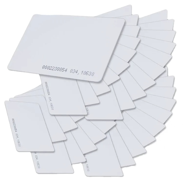 PVC CR100 plastic blank white inkjet proximity card for swift color printer