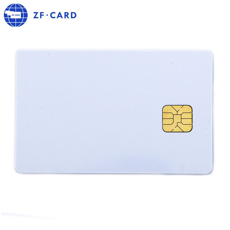 White PVC SLE4442 SLE4428 chip card blank smart access control card with free samples