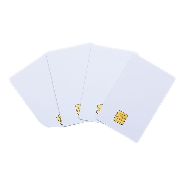 White PVC SLE4442 SLE4428 chip card blank smart access control card with free samples