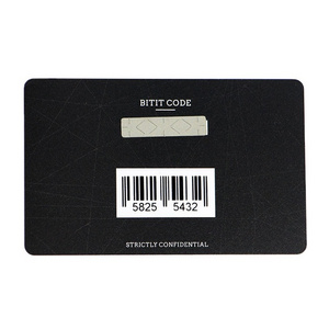 Custom Printed Plastic PVC Barcode Gift Card with QR Code for large store