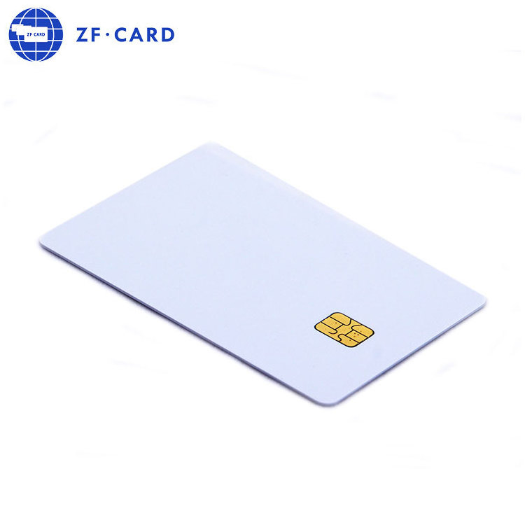 White PVC SLE4442 SLE4428 chip card blank smart access control card with free samples