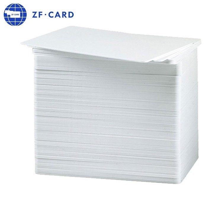 High-end Printable CR80 Size Overlay Laminated Sublimation Plastic White Blank ID Business PVC Card