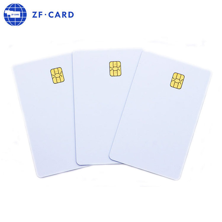 White PVC SLE4442 SLE4428 chip card blank smart access control card with free samples