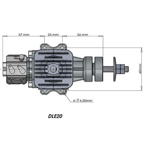 DLE 20 20CC Original Metal GAS Engine For Radio Control RC Airplane Model  DLE20 20CC Gas Engine