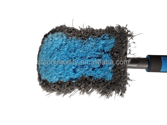 3006 Car Wheel Brush Chemical Resistant Tire Rim Brush Cleaner Bristles Car Washing Brush Multipurpose use for Tire  Motorcycle,