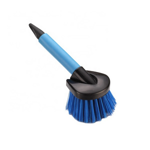 Portable short handle Car Wheel Cleaning Brush Tire Washing Clean Tyre  hard  Bristles Car rim brush