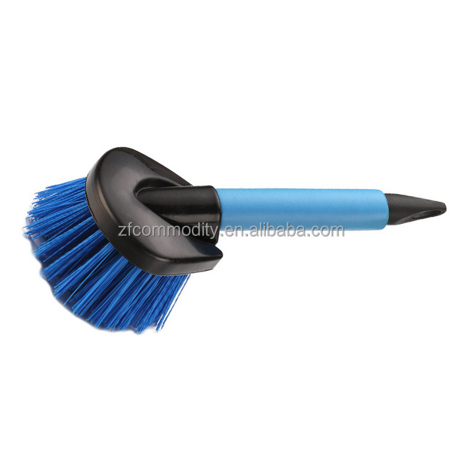 Wholesale Soft Short Handle Bristle Car Wash Brush Cleaning Auto Wheel  Tire Cleaner Brush Tire Rim Scrub Brush Auto Detailing