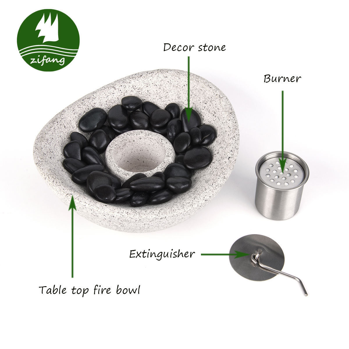 Smokeless Round Black Portable Fireplace Eco-Friendly Stainless Firepits Fire Bowl Outdoor Fire Pit