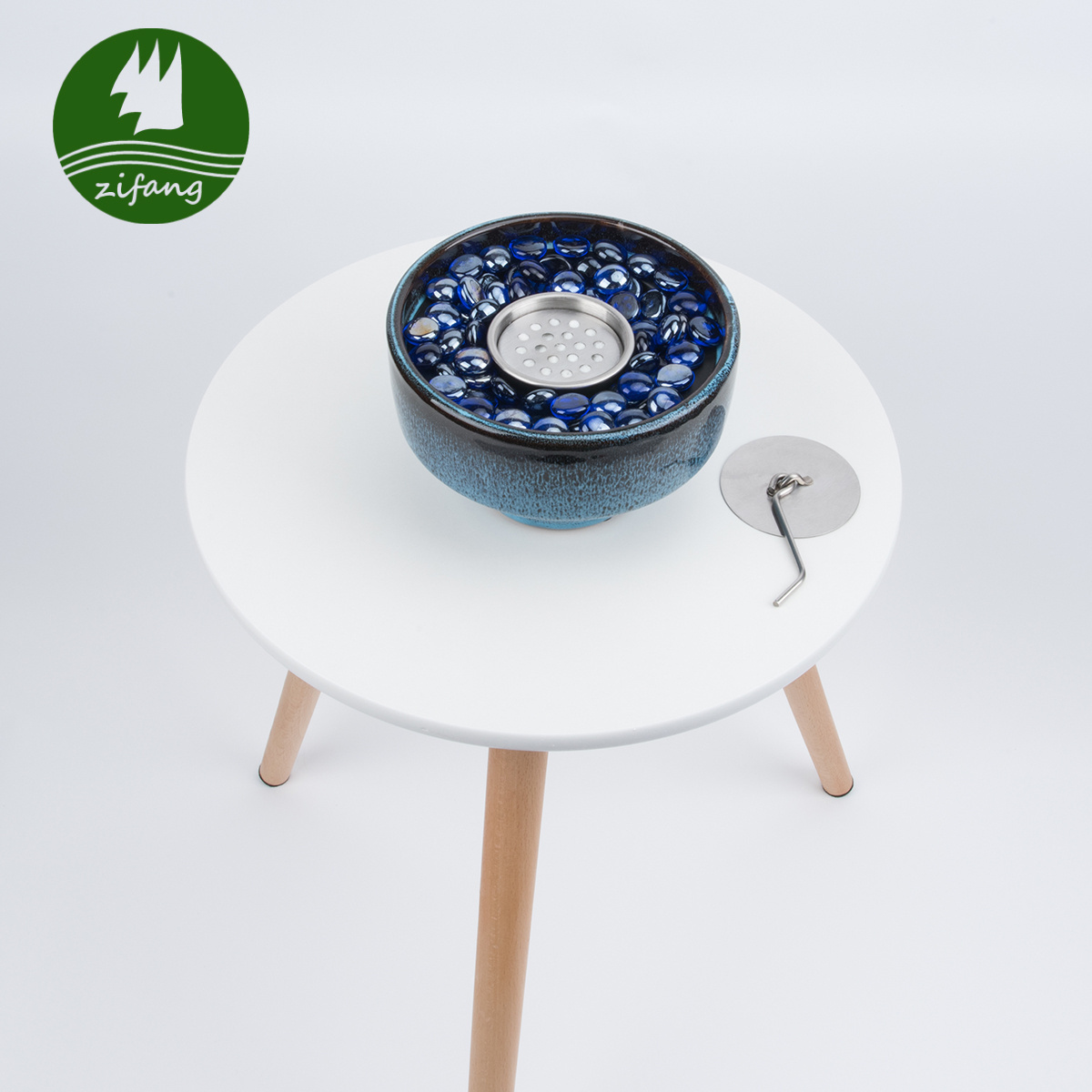 Wholesale High Quality Decorative Ceramic Fire Pit Desktop Bioethanol Fireplace