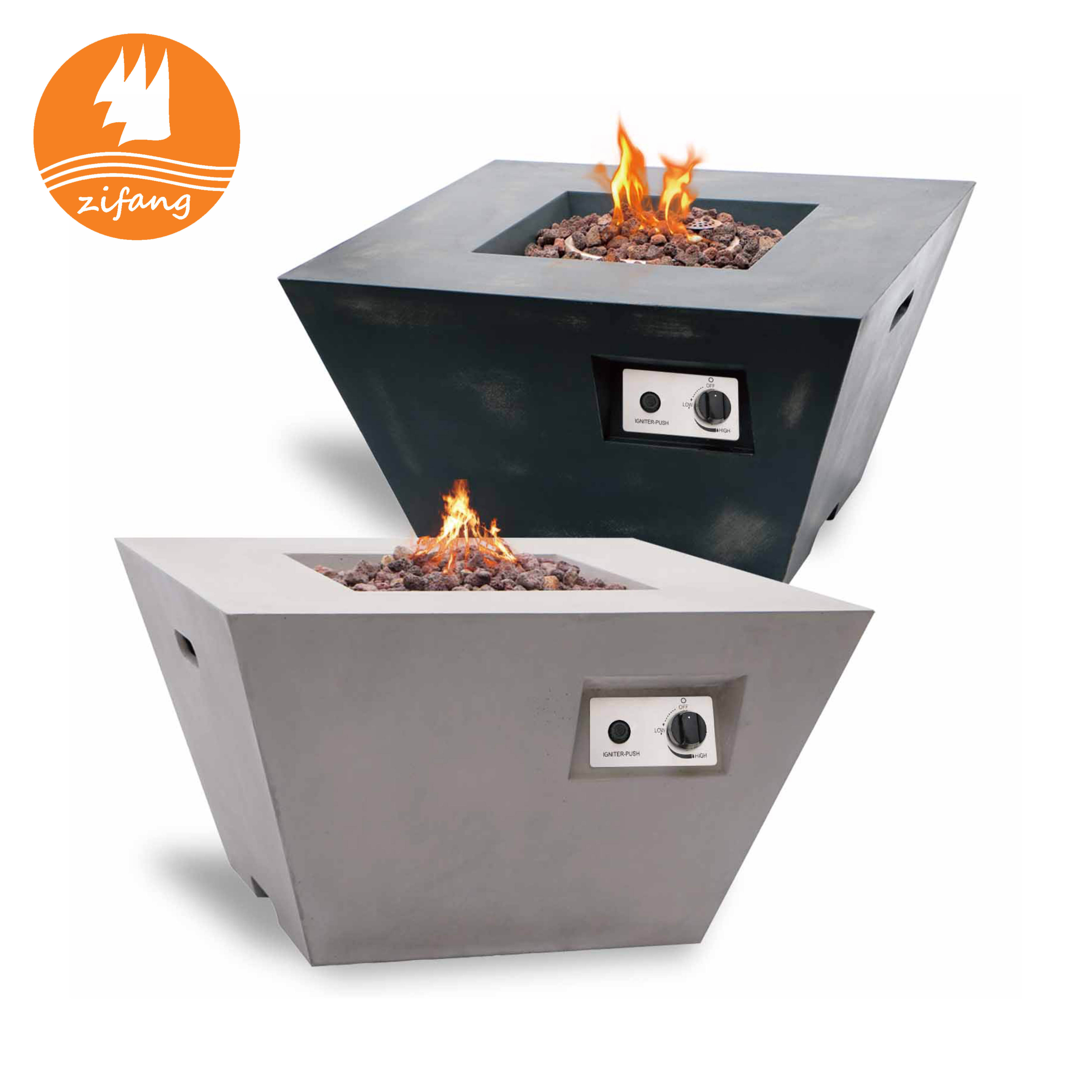 Factory Supply High Quality Mgo Table Fire Pit Outdoor Wholesale Propane Gas Fire Pit