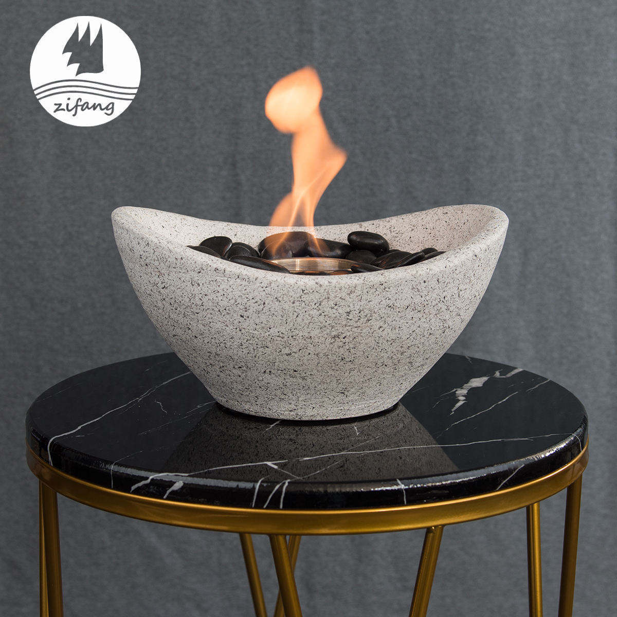 Smokeless Round Black Portable Fireplace Eco-Friendly Stainless Firepits Fire Bowl Outdoor Fire Pit