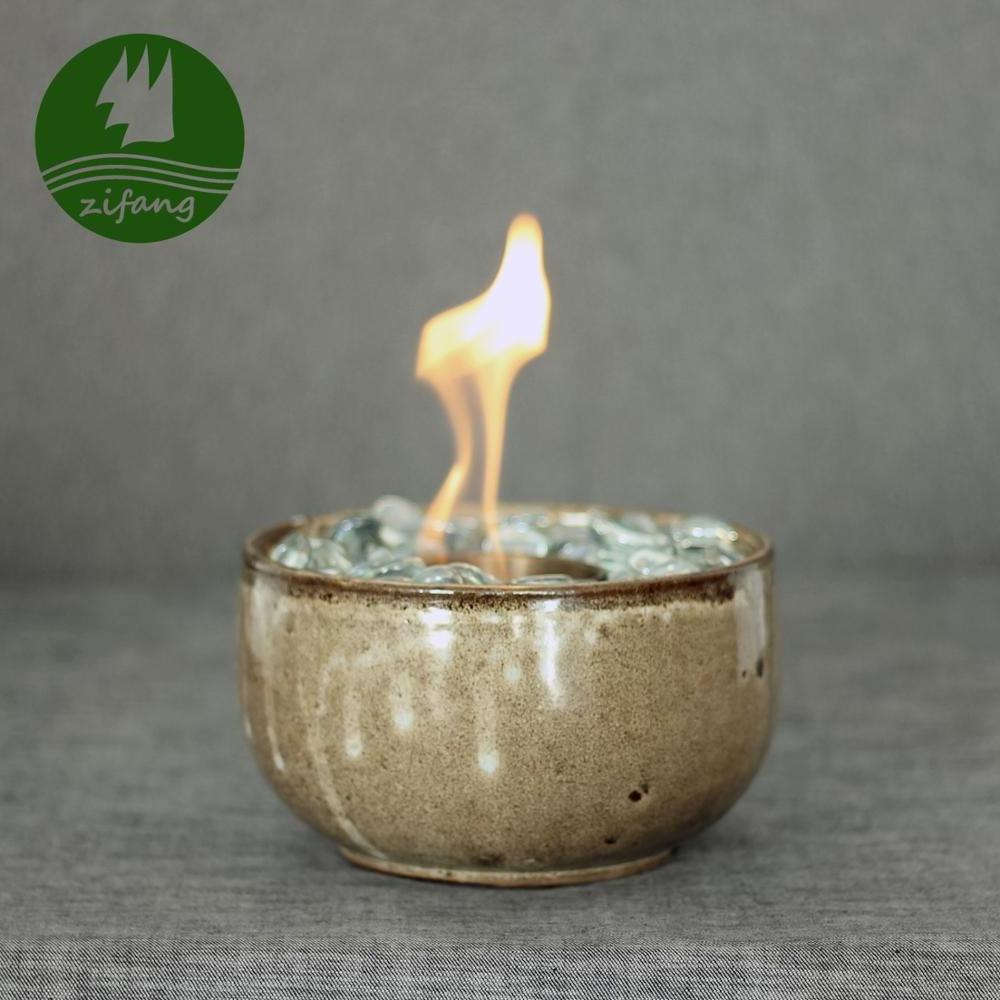 Factory Wholesale Fire Bowl Mini Round Indoor Bio Ethanol Tabletop Fireplace