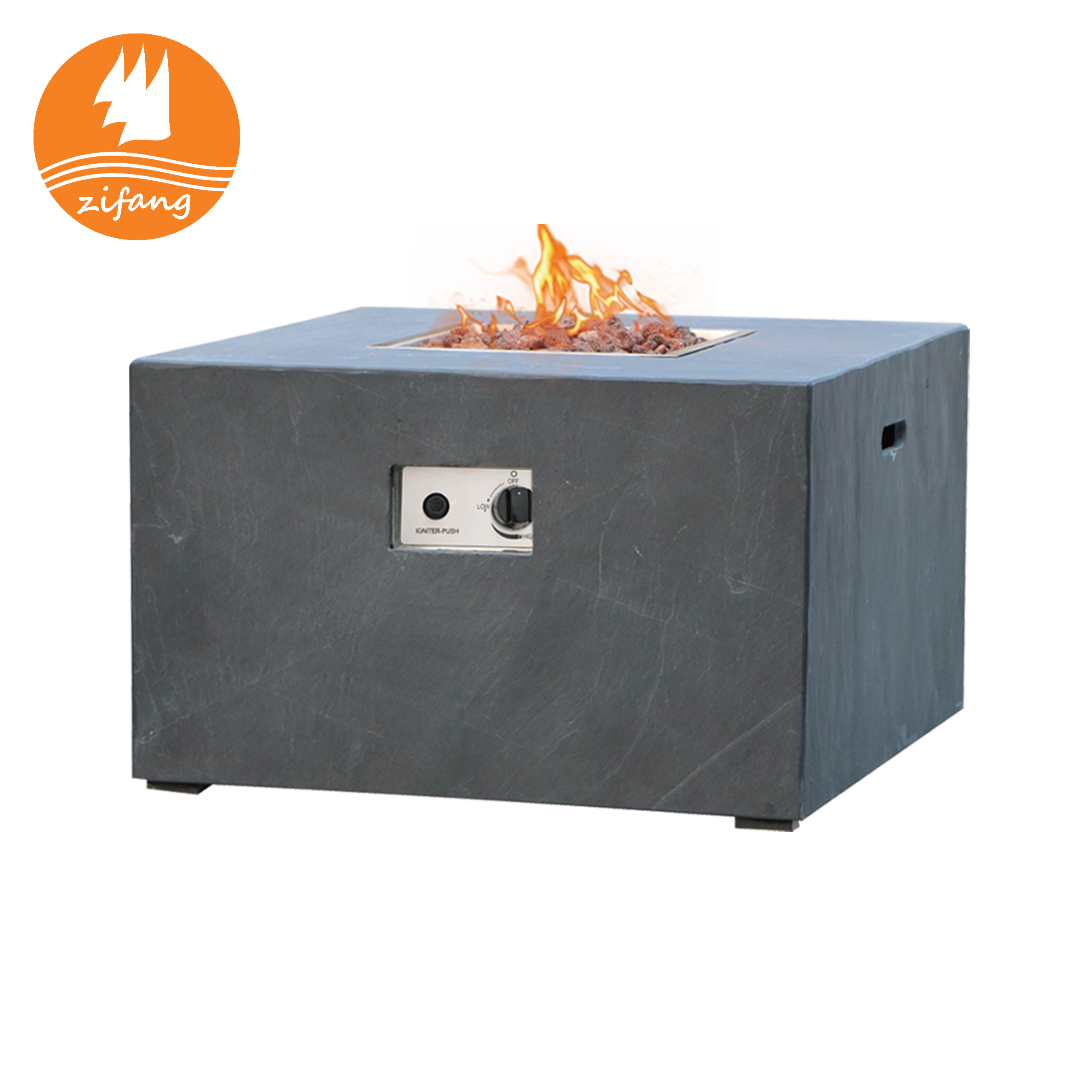 Factory Supply High Quality Mgo Table Fire Pit Outdoor Wholesale Propane Gas Fire Pit