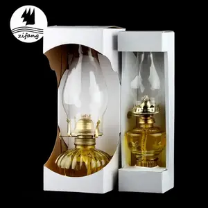 Classic Home Lighting Clear Glass Kerosene Lantern Vintage Oil Lamps for Indoor Decor Use