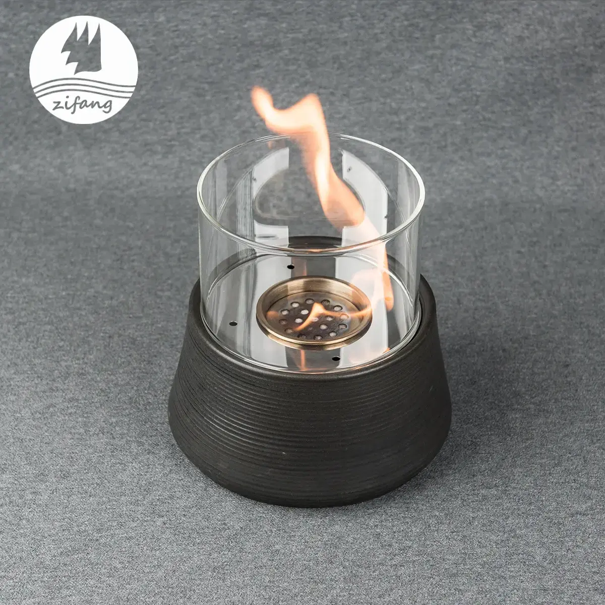 High-Quality Factory Export Windproof Portable Bioethanol Desktop Fireplace Desktop Fire Bowl Biofuel Fire Pit