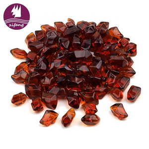 Exquisite Hot Sale Deluxe Fire Pit Kit Fire Glass Beads 3d Pellet Amber Fire Pit Glass