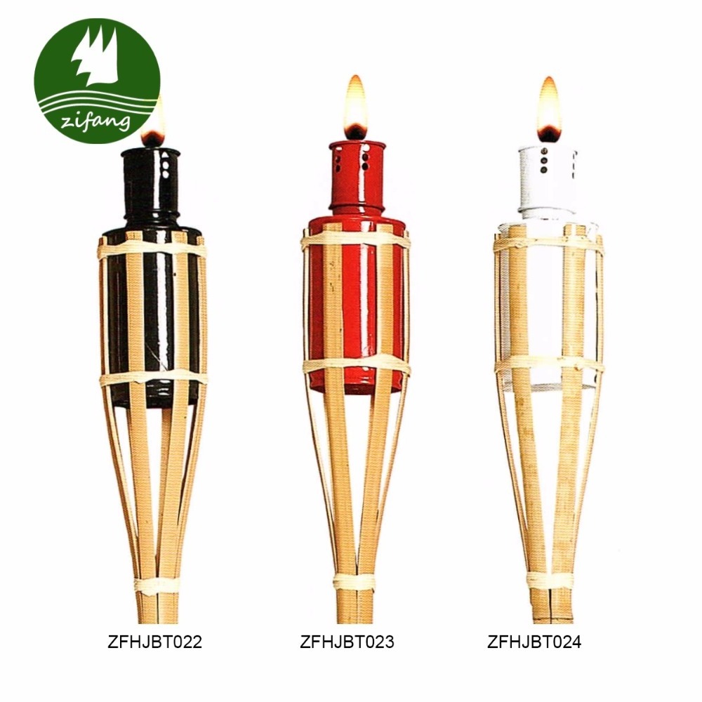 Wholesale New Outdoors Lighting Bamboo Tiki Torches Cheap High Quality 1.2m Bamboo Torch